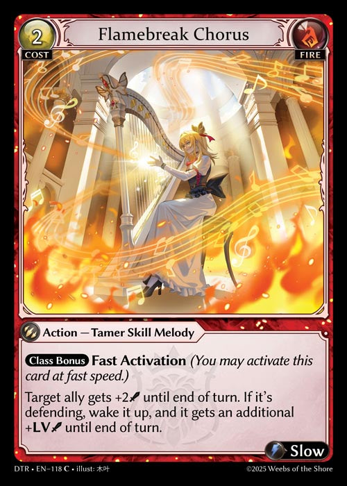 [118]【EN】【FOIL】Flamebreak Chorus【DTR】[C][Fire]