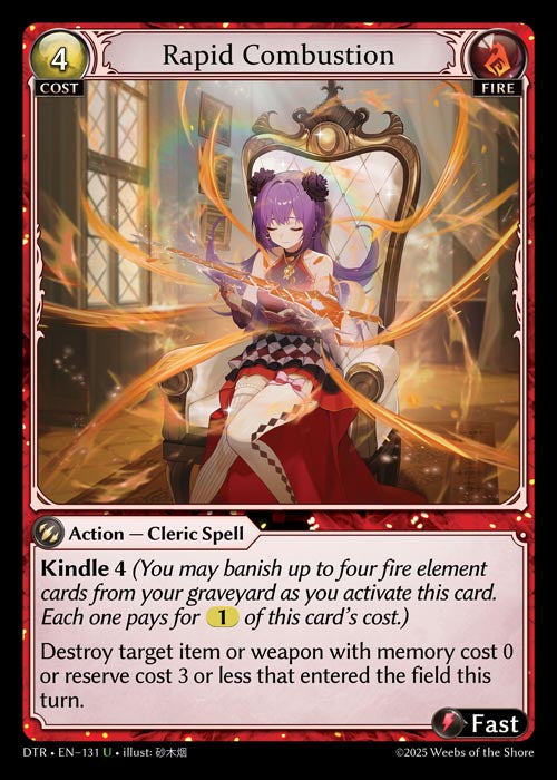 [131]【EN】【FOIL】Rapid Combustion【DTR】[U][Fire]