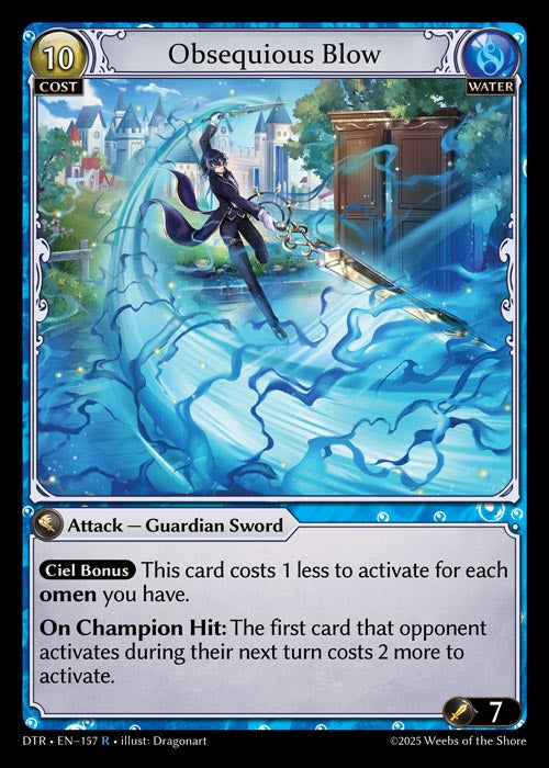 [157]【EN】【FOIL】Obsequious Blow【DTR】[R][Water]