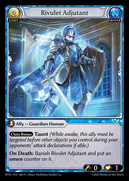 [160]【EN】【FOIL】Rivulet Adjutant【DTR】[U][Water]