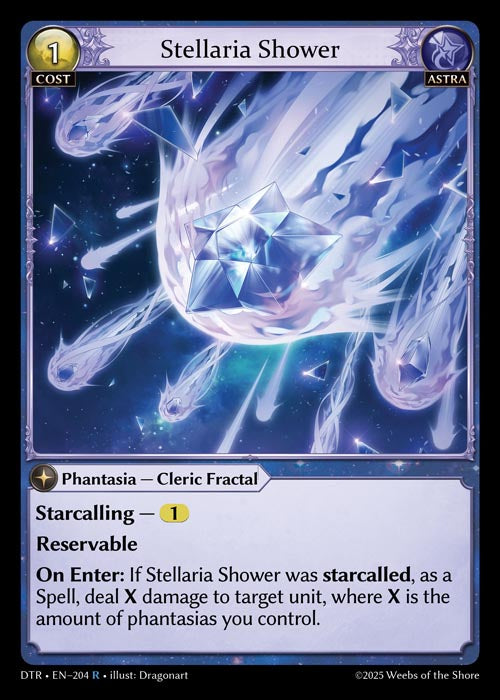 [204]【EN】【FOIL】Stellaria Shower【DTR】[R][Astra]