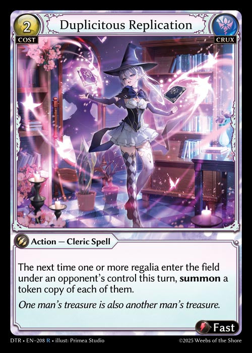 [208]【EN】【FOIL】Duplicitous Replication【DTR】[R][Crux]