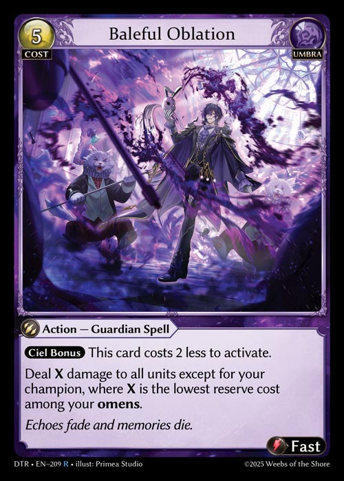 [209]【EN】【FOIL】Baleful Oblation【DTR】[R][Umbra]