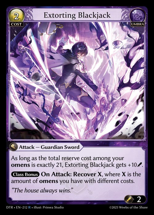 [212]【EN】【FOIL】Extorting Blackjack【DTR】[R][Umbra]
