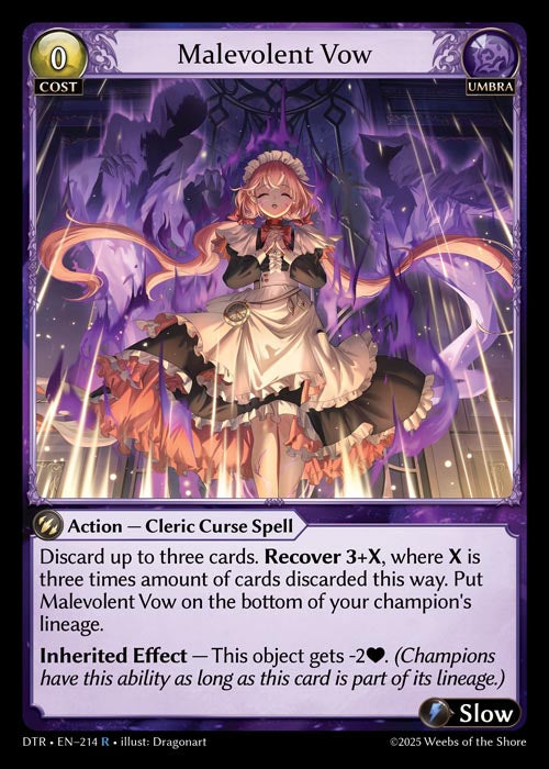 [214]【EN】【FOIL】Malevolent Vow【DTR】[R][Umbra]