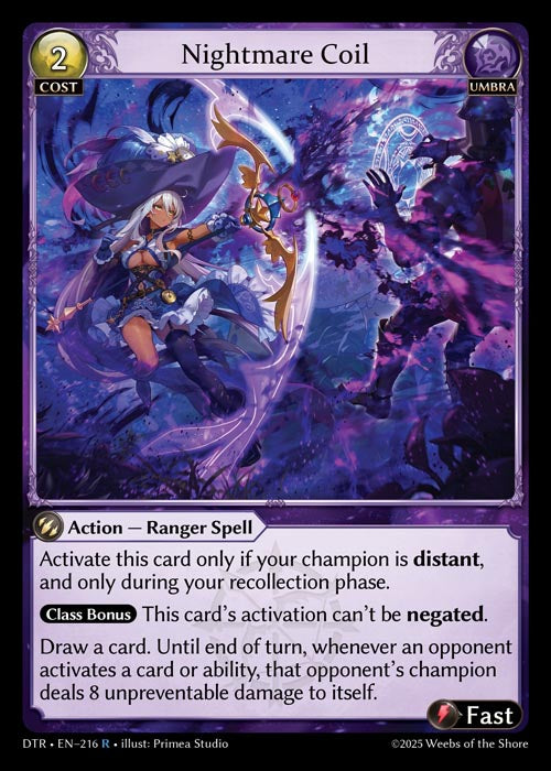[216]【EN】【FOIL】Nightmare Coil【DTR】[R][Umbra]