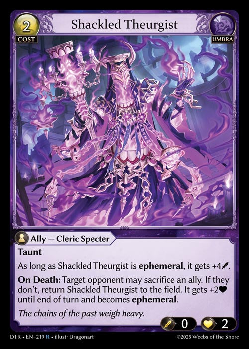 [219]【EN】【FOIL】Shackled Theurgist【DTR】[R][Umbra]