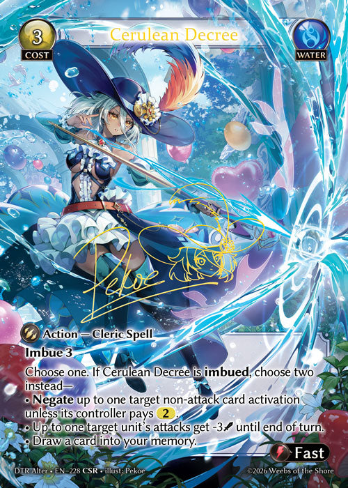 [228]【EN】【FOIL】Cerulean Decree【DTRAlter】[CSR][Water]