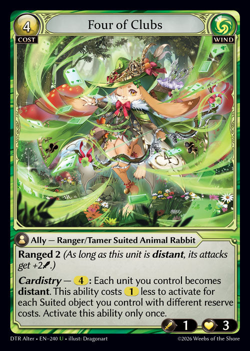 [240]【EN】Four of Clubs【DTRAlter】[U][Wind]