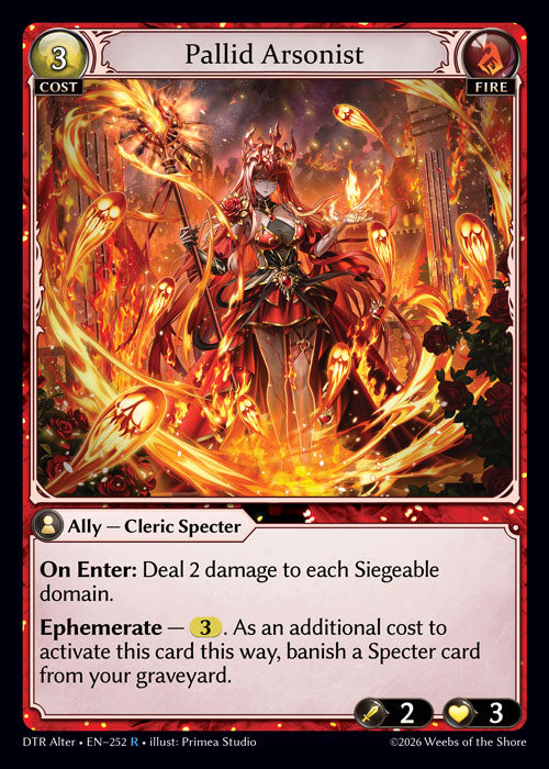 [252]【EN】【FOIL】Pallid Arsonist【DTRAlter】[R][Fire]
