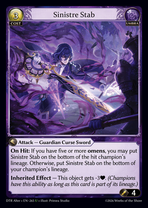 [265]【EN】Sinistre Stab【DTRAlter】[U][Umbra]