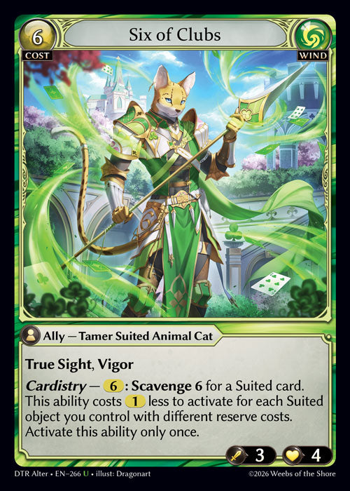 [266]【EN】Six of Clubs【DTRAlter】[U][Wind]