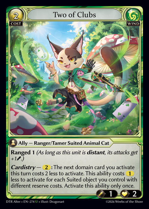 [274]【EN】Two of Clubs【DTRAlter】[U][Wind]