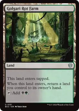 [151]【EN】ゴルガリの腐敗農場/Golgari Rot Farm【ECC】[U][土地]