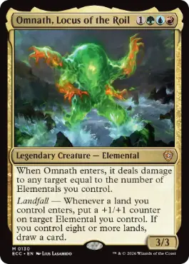 [130]【EN】乱動の座、オムナス/Omnath, Locus of the Roil【ECC】[M][多色]