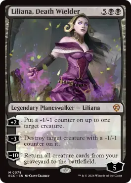 [078]【EN】死の使い手、リリアナ/Liliana, Death Wielder【ECC】[M][黒]