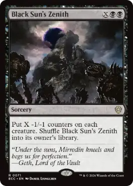 [071]【EN】黒の太陽の頂点/Black Sun's Zenith【ECC】[R][黒]