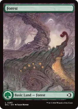 [283]【EN】【FOIL】■フルアート■森/Forest【ECL】[C][土地]