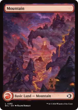 [282]【EN】【FOIL】■フルアート■山/Mountain【ECL】[C][土地]