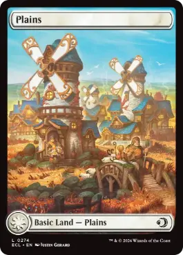 [274]【EN】■フルアート■平地/Plains【ECL】[C][土地]