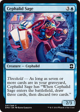 [041]【EN】セファリッドの賢者/Cephalid Sage【EMA】[C][青]