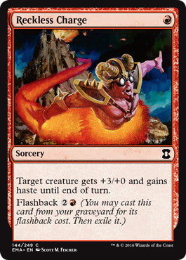 [144]【EN】無謀なる突進/Reckless Charge【EMA】[C][赤]