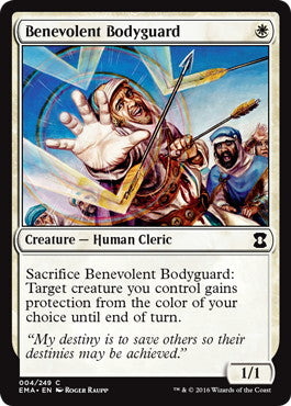 [004]【EN】【FOIL】心優しきボディガード/Benevolent Bodyguard【EMA】[C][白]