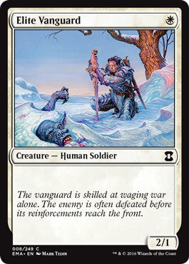[008]【EN】【FOIL】先兵の精鋭/Elite Vanguard【EMA】[C][白]