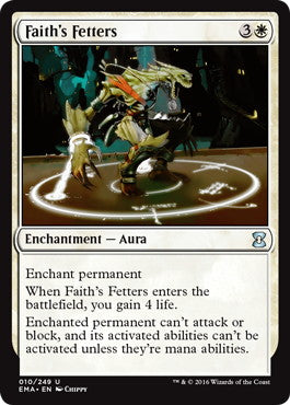 [010]【EN】【FOIL】信仰の足枷/Faith's Fetters【EMA】[U][白]