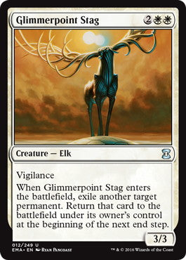 [012]【EN】【FOIL】微光角の鹿/Glimmerpoint Stag【EMA】[U][白]