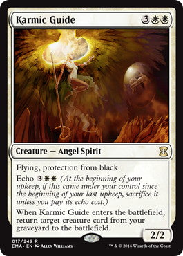 [017]【EN】【FOIL】霊体の先達/Karmic Guide【EMA】[R][白]