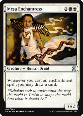 [019]【EN】【FOIL】メサの女魔術師/Mesa Enchantress【EMA】[U][白]