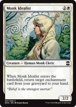 [021]【EN】【FOIL】理想主義の修道士/Monk Idealist【EMA】[C][白]
