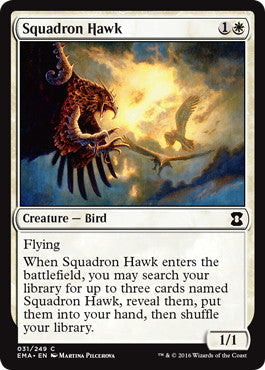 [031]【EN】【FOIL】戦隊の鷹/Squadron Hawk【EMA】[C][白]