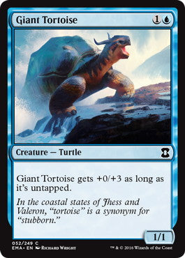 [052]【EN】【FOIL】象亀/Giant Tortoise【EMA】[C][青]