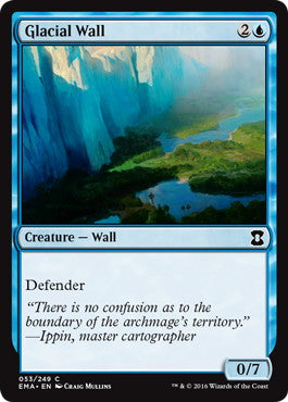 [053]【EN】【FOIL】氷河の壁/Glacial Wall【EMA】[C][青]