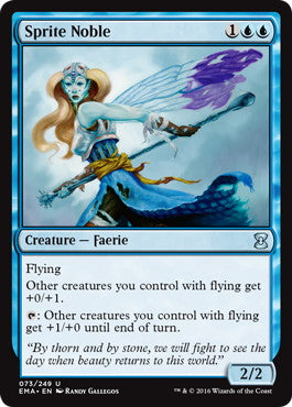 [073]【EN】【FOIL】スプライトの貴族/Sprite Noble【EMA】[U][青]