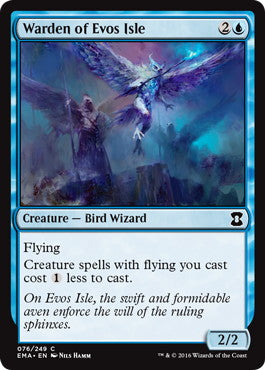 [076]【EN】【FOIL】イーヴォ島の管理人/Warden of Evos Isle【EMA】[C][青]