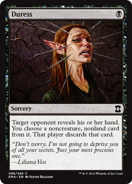 [086]【EN】【FOIL】強迫/Duress【EMA】[C][黒]