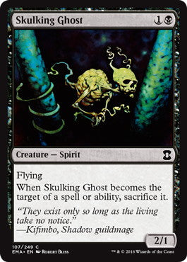 [107]【EN】【FOIL】卑屈な幽霊/Skulking Ghost【EMA】[C][黒]