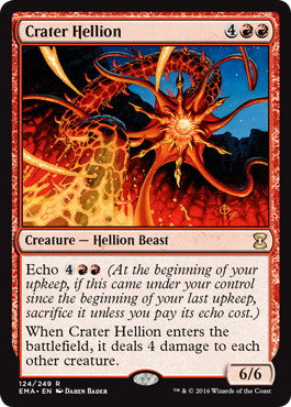 [124]【EN】【FOIL】火口の乱暴者/Crater Hellion【EMA】[R][赤]