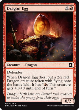 [126]【EN】【FOIL】ドラゴンの卵/Dragon Egg【EMA】[C][赤]