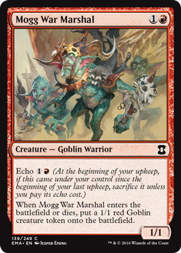 [139]【EN】【FOIL】モグの戦争司令官/Mogg War Marshal【EMA】[C][赤]