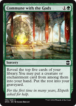 [162]【EN】【FOIL】神々との融和/Commune with the Gods【EMA】[C][緑]