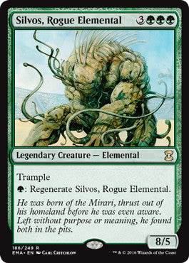 [186]【EN】【FOIL】悪辣な精霊シルヴォス/Silvos, Rogue Elemental【EMA】[R][緑]