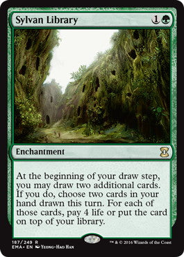 [187]【EN】【FOIL】森の知恵/Sylvan Library【EMA】[R][緑]
