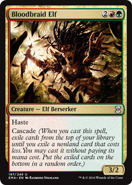 [200]【EN】【FOIL】血編み髪のエルフ/Bloodbraid Elf【EMA】[U][多色]