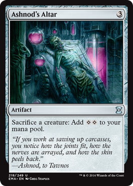 [218]【EN】【FOIL】アシュノッドの供犠台/Ashnod's Altar【EMA】[U][茶]