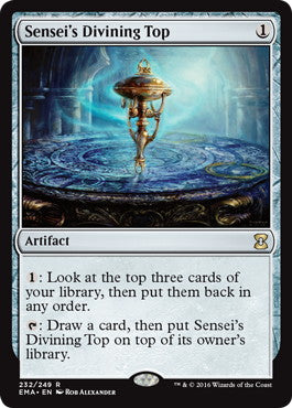 [232]【EN】【FOIL】師範の占い独楽/Sensei's Divining Top【EMA】[R][茶]