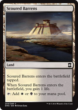 [244]【EN】【FOIL】磨かれたやせ地/Scoured Barrens【EMA】[C][土地]